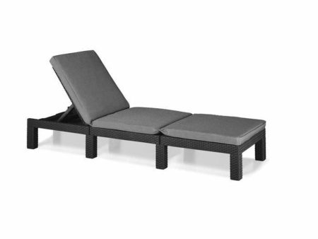 Sun-lounger Allibert by KETER Daytona De Luxe 187 x 58 x 29 cm Grey Supply