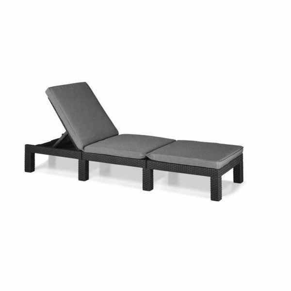 Sun-lounger Allibert by KETER Daytona De Luxe 187 x 58 x 29 cm Grey Supply