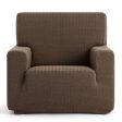 Armchair slipcovers Eysa JAZ Brown 70 x 120 x 130 cm on Sale