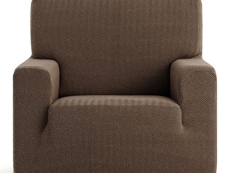 Armchair slipcovers Eysa JAZ Brown 70 x 120 x 130 cm on Sale