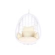 Hanging garden armchair DKD Home Decor 90 x 70 x 110 cm Metal synthetic rattan White Online Hot Sale