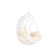 Hanging garden armchair DKD Home Decor 90 x 70 x 110 cm Metal synthetic rattan White Online Hot Sale