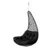 Hanging garden armchair Dido Black Rattan 82 x 84 x 132 cm Discount