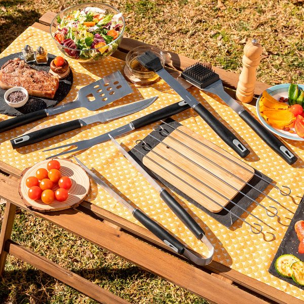 BBQ Utensils Kit with Case BBSet InnovaGoods 12 Pieces Online now