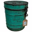 Decorative canister Alexandra House Living Green Iron Traditional style 23 x 28 x 23 cm Supply