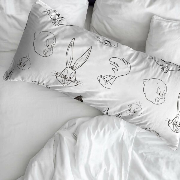 Pillowcase Looney Tunes Multicolour 175 Threads 30 x 50 cm For Cheap