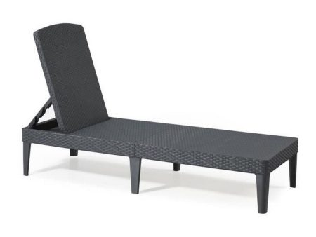 Sun-lounger Allibert Jaipur Dark grey 187 x 58 x 29 cm For Cheap