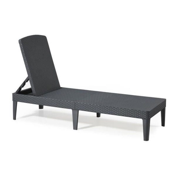 Sun-lounger Allibert Jaipur Dark grey 187 x 58 x 29 cm For Cheap