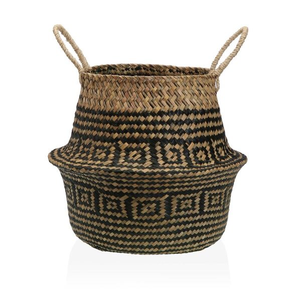 Decorative basket Versa Black Circular on Sale