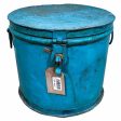 Decorative canister Alexandra House Living Blue Iron Traditional style 29 x 25 x 29 cm Online now