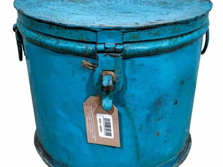 Decorative canister Alexandra House Living Blue Iron Traditional style 29 x 25 x 29 cm Online now