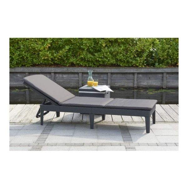 Sun-lounger Allibert by KETER 8711245146294 Grey 187 x 58 x 29 cm Online