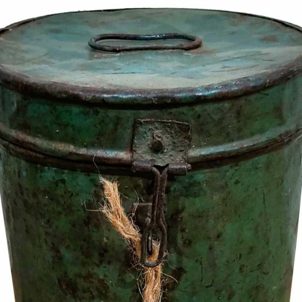 Decorative canister Alexandra House Living Green Iron Traditional style 18 x 22 x 18 cm Online Sale