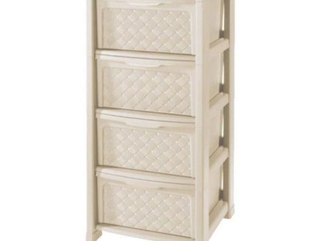 Chest of drawers Tontarelli Plastic 4 drawers (38,5 x 39 x 82,5 cm) For Cheap