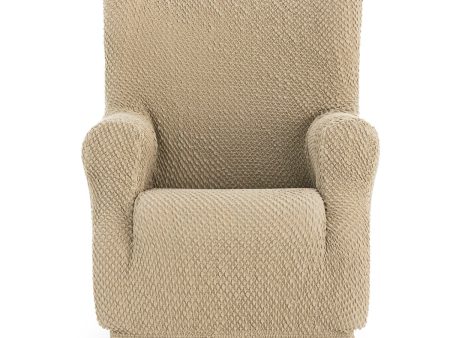 Wingback chair cover Eysa THOR Beige 80 x 110 x 90 cm For Discount