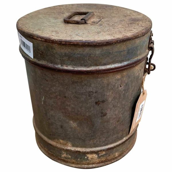 Decorative canister Alexandra House Living Grey Iron Traditional style 22 x 23 x 22 cm Hot on Sale