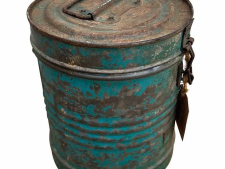 Decorative canister Alexandra House Living Blue Iron Traditional style 20 x 23 x 20 cm Online