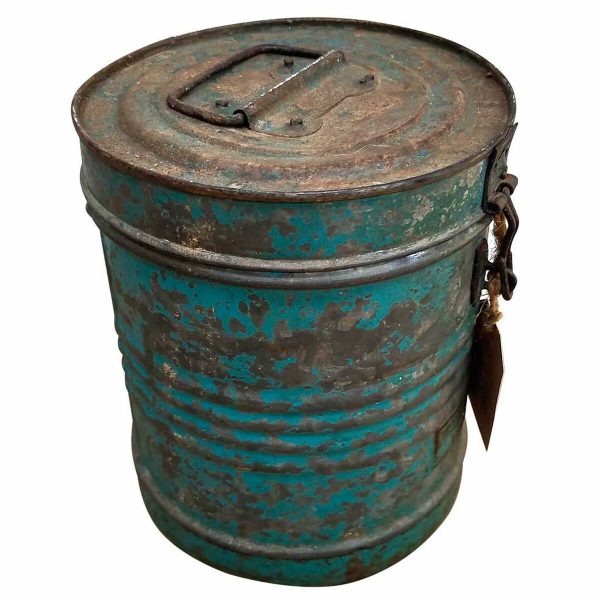 Decorative canister Alexandra House Living Blue Iron Traditional style 20 x 23 x 20 cm Online