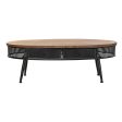 Centre Table DKD Home Decor Brown Black Metal Fir 120 x 58 x 42 cm Online now