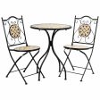 Table set with 2 chairs Alexandra House Living Black 60 x 75 x 60 cm Sale