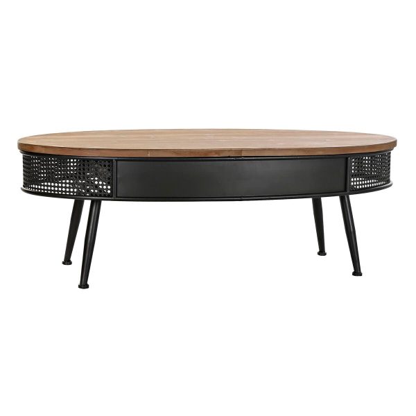 Centre Table DKD Home Decor Brown Black Metal Fir 120 x 58 x 42 cm Online now