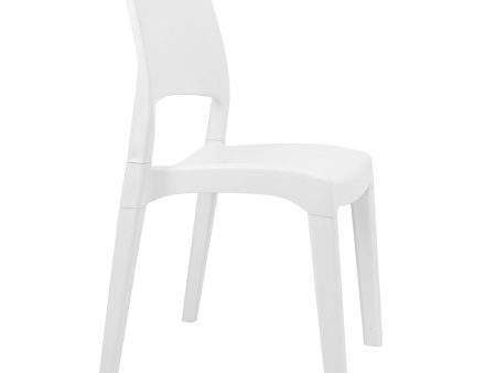 Garden chair Progarden Klik Klak 52 x 53,5 x 82 cm Stackable White For Cheap