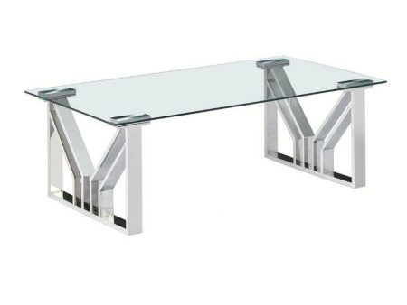 Centre Table DKD Home Decor Transparent Crystal Steel 130 x 70 x 45 cm Hot on Sale