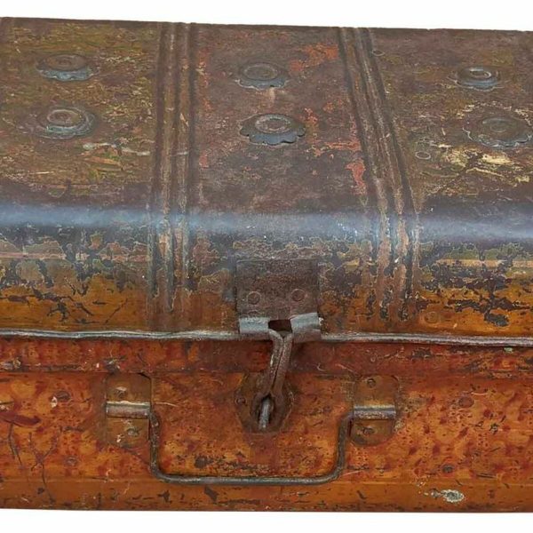 Decorative suitcase Alexandra House Living Brown Iron Traditional style 33 x 25 x 61 cm on Sale