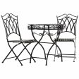 Table set with 2 chairs Alexandra House Living Black 60 x 75 x 60 cm on Sale