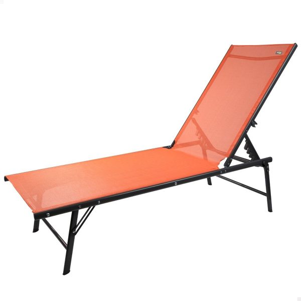 Reclining lounder Aktive Orange 180 x 35 x 49 cm (2 Units) Fashion