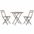 Table set with chairs DKD Home Decor 60 x 60 x 74 cm (3 pcs) on Sale