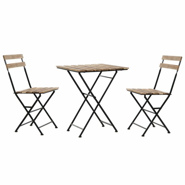 Table set with chairs DKD Home Decor 60 x 60 x 74 cm (3 pcs) on Sale