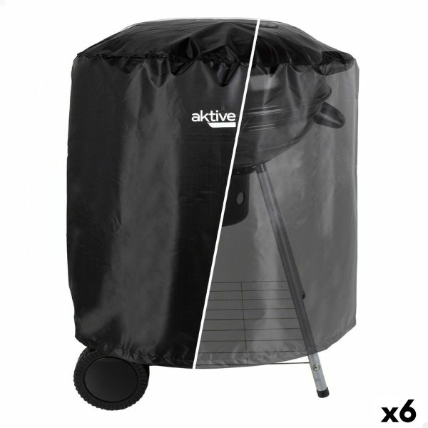 Protective Cover for Barbecue Aktive Black 6 Units 69,5 x 67 x 69,5 cm Supply