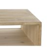 Table DKD Home Decor 99 x 59 x 38 cm Fir Natural Aluminium Online Sale