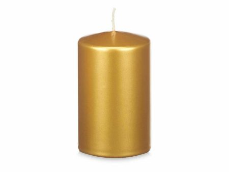 Candle Acorde 92544 Golden 9 x 15 x 9 cm (12 Units) Online now