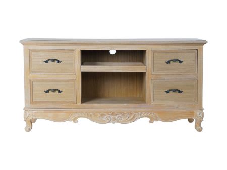 TV furniture DKD Home Decor Natural 121 x 39 x 59,5 cm on Sale