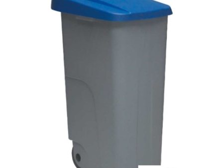 Dustbin with Wheels Denox 85 L Blue 58 x 41 x 76 cm Supply