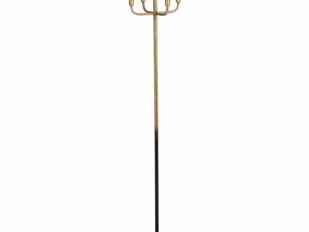 Candle Holder Alexandra House Living Gold Metal 37 x 149 x 37 cm For Discount