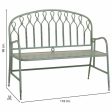 Bench Alexandra House Living Green Metal 56 x 98 x 118 cm on Sale