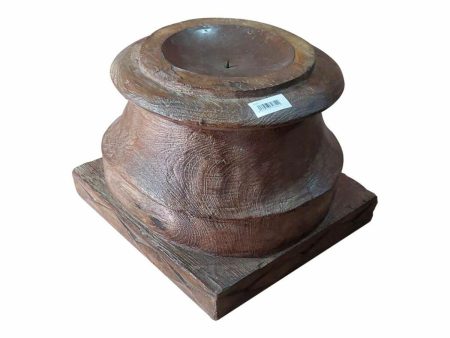 Candle Holder Alexandra House Living Brown Acacia Mango wood 29 x 23 x 29 cm For Sale