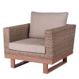 Garden sofa Patsy 88 x 89 x 64,50 cm Wood Rattan Cheap