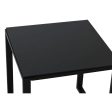 Table set with 2 chairs Home ESPRIT Black Steel 59 x 61,5 x 74 cm Online now