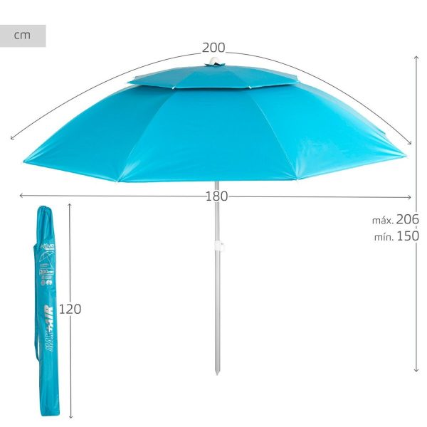 Sunshade Aktive Aluminium 200 x 206 x 200 cm Online Sale