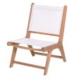 Garden chair Nina 50 x 64 x 75 cm White Acacia Online