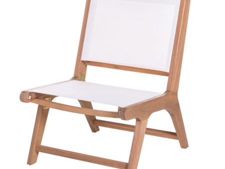 Garden chair Nina 50 x 64 x 75 cm White Acacia Online