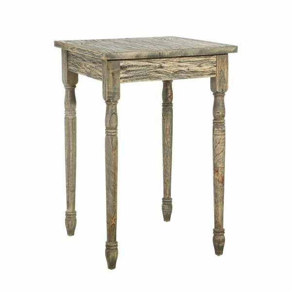 Side table Natural Grey Wood 60 x 60 x 90 cm on Sale