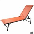 Reclining lounder Aktive Orange 180 x 35 x 49 cm (2 Units) Fashion