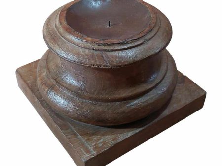 Candle Holder Alexandra House Living Brown Acacia Mango wood 28 x 20 x 28 cm Online