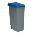 Dustbin with Wheels Denox 85 L Blue 58 x 41 x 76 cm Supply