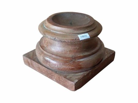 Candle Holder Alexandra House Living Brown Acacia Mango wood 29 x 20 x 29 cm Fashion